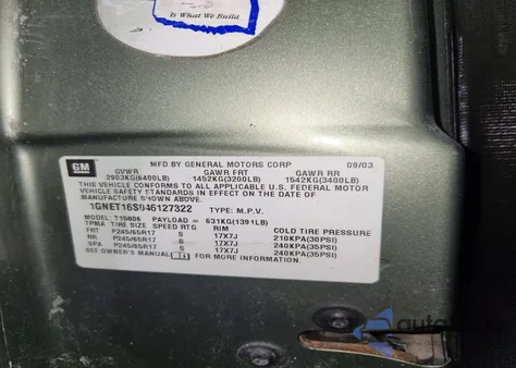 2004 Chevrolet Trailblazer Ext Ls z USA, uszkodzony, nr VIN 1GNET16S046127322